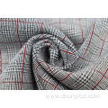 Red Checkered Jacquard Fabrics In Black And White